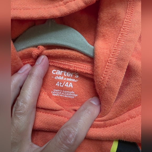 Carters Pumpkin Hoodie and Spiderweb Pants Set - Picture 3 of 4